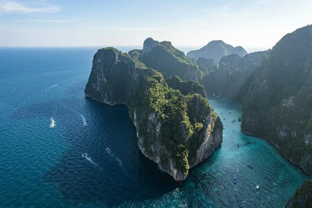 Koh Phi Phi Leh from above. A diver's paradise